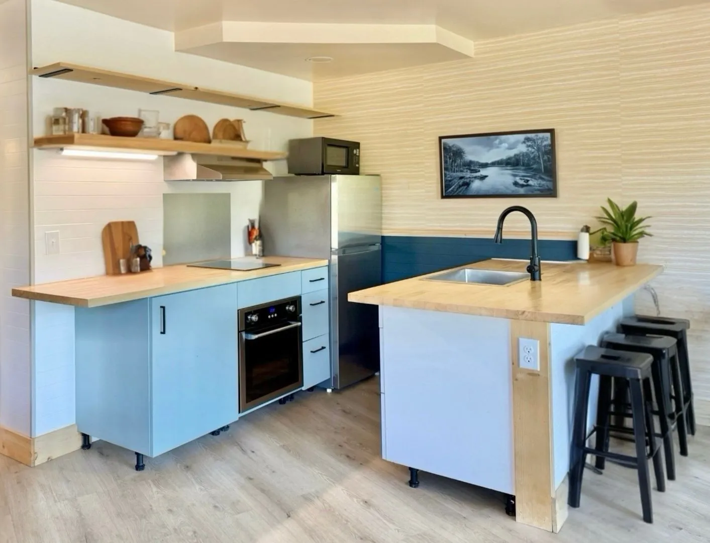 Large Studio Apartment with a Deck & Kitchen - Live, Work, Play! All Utilities & Internet included. 